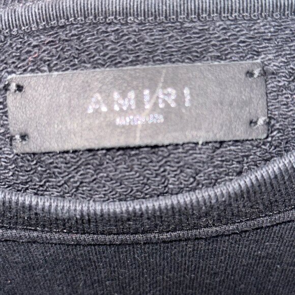 AMIRI Cracked Logo Crewneck Sweatshirt – Unisex, Size M, Distressed Graphic - Picture 5 of 8